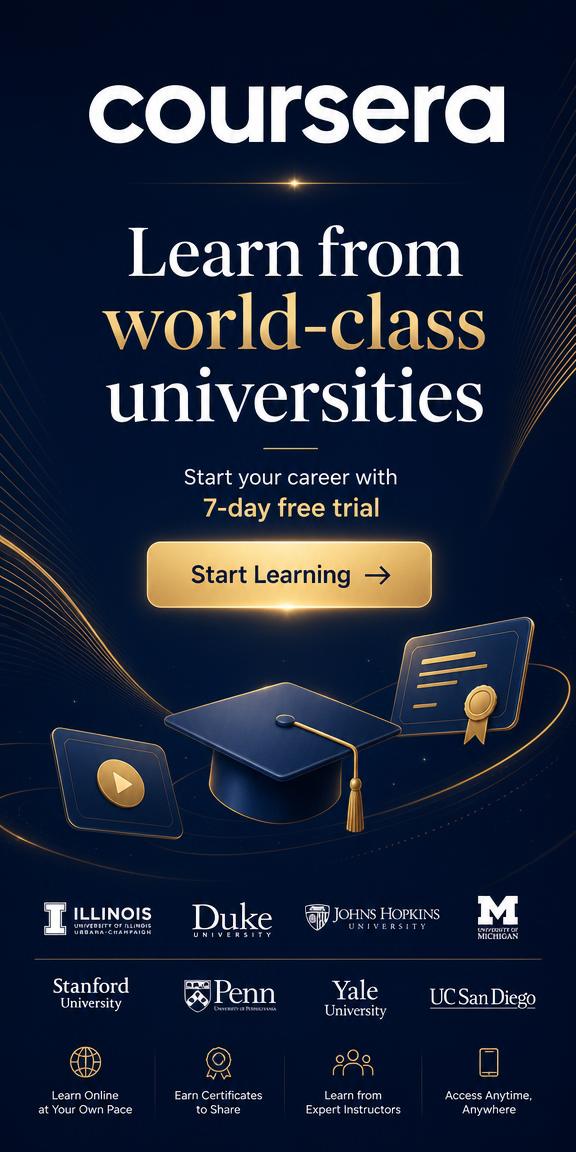 Coursera promotional banner